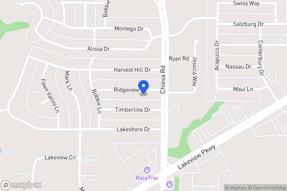 Map of 7302 Ridgeview Dr