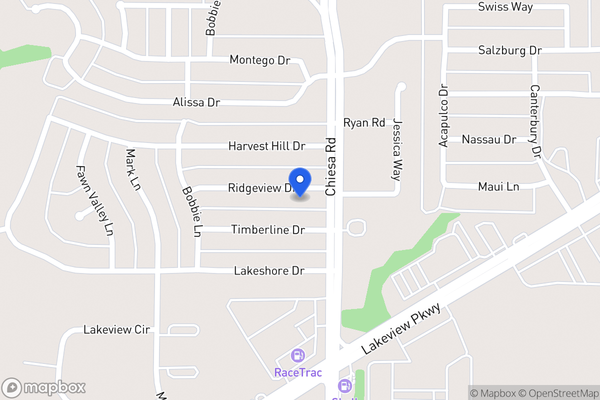 Map of 7306 Ridgeview Dr