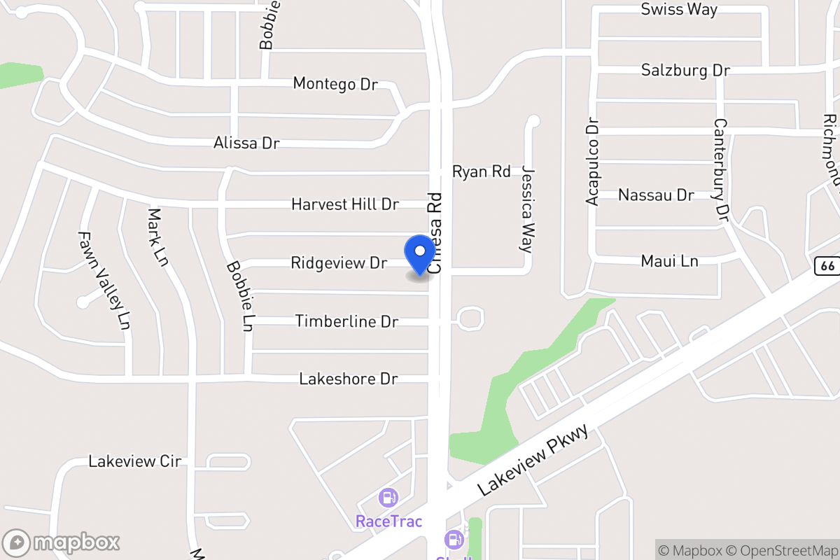 Map of 7314 Ridgeview Dr