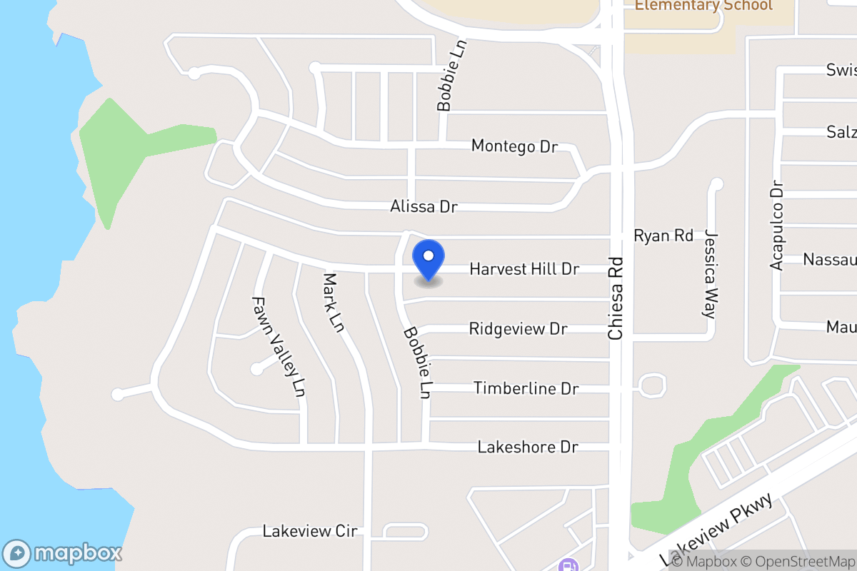 Map of 7106 Harvest Hill Dr