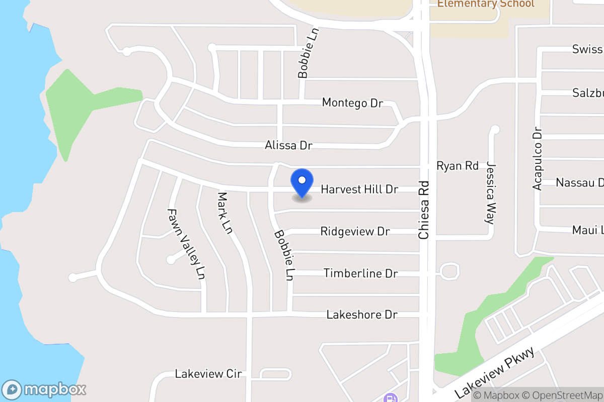Map of 7110 Harvest Hill Dr