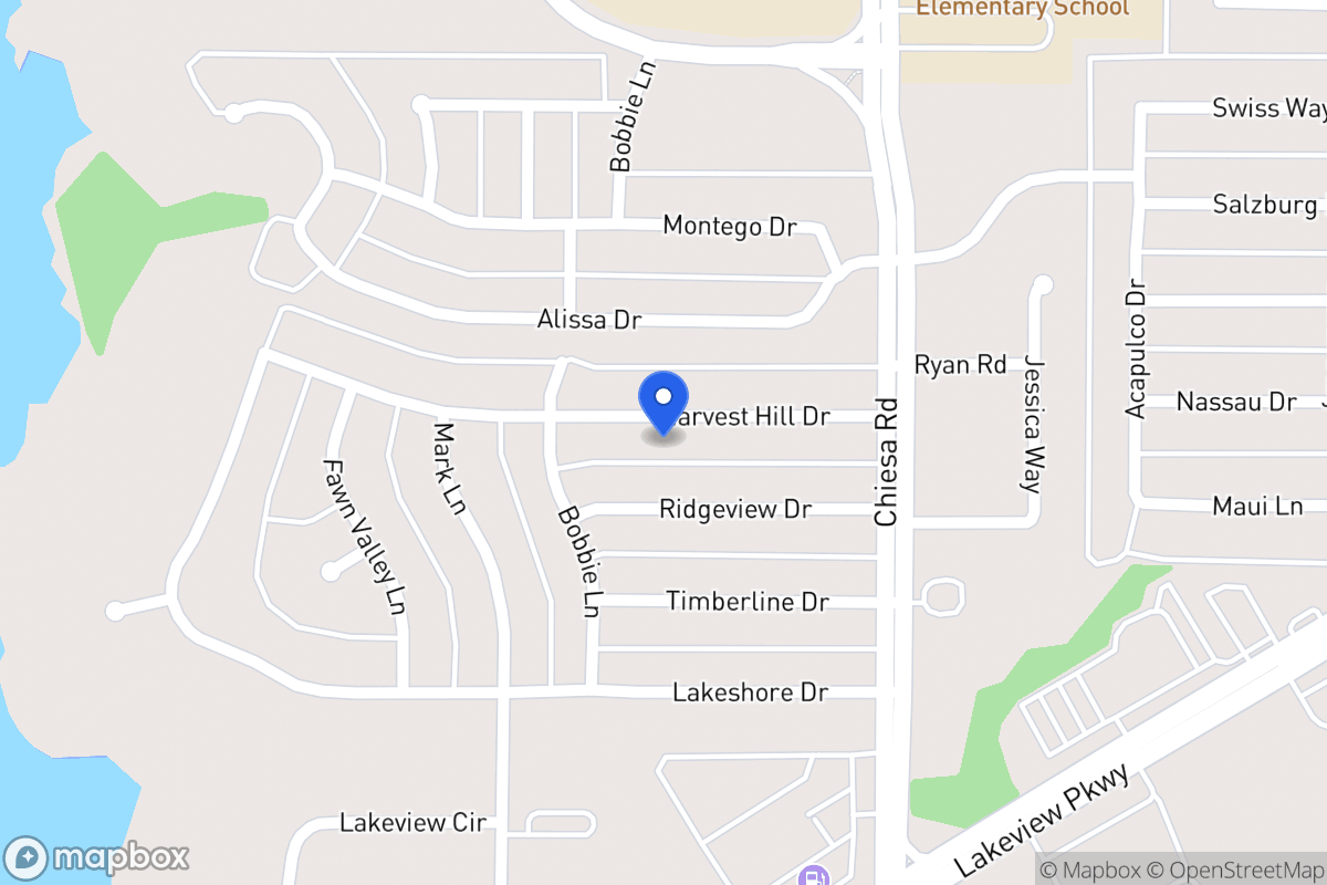 Map of 7118 Harvest Hill Dr