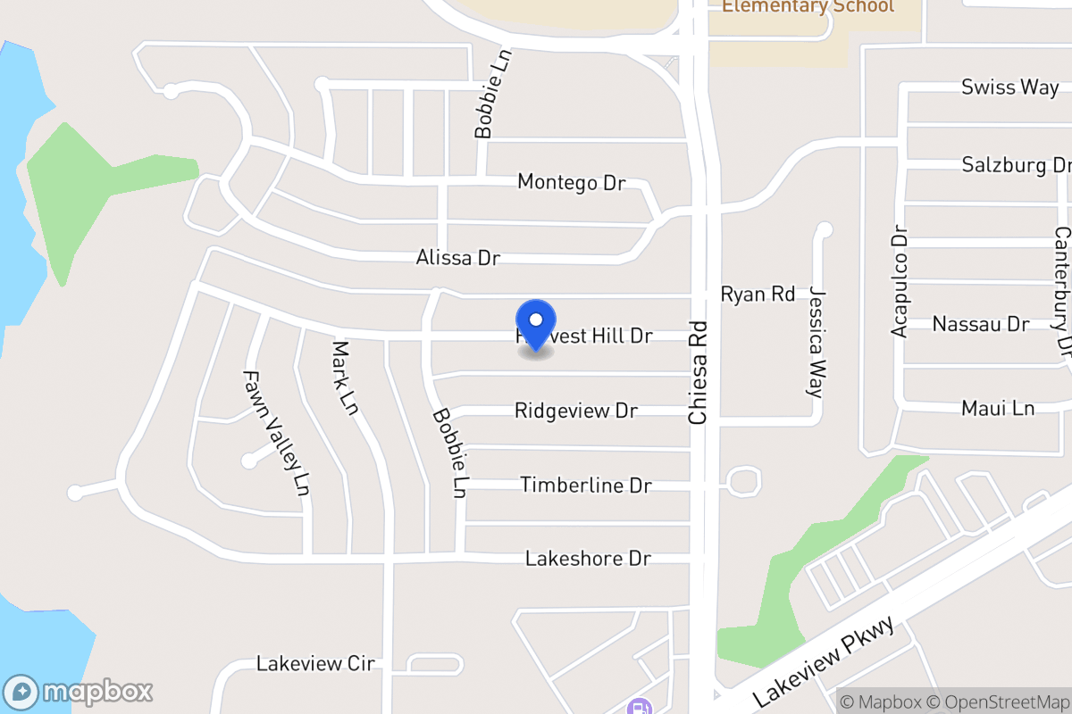 Map of 7202 Harvest Hill Dr