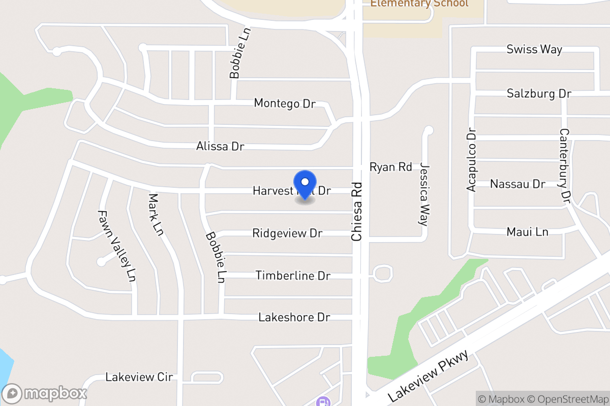 Map of 7218 Harvest Hill Dr