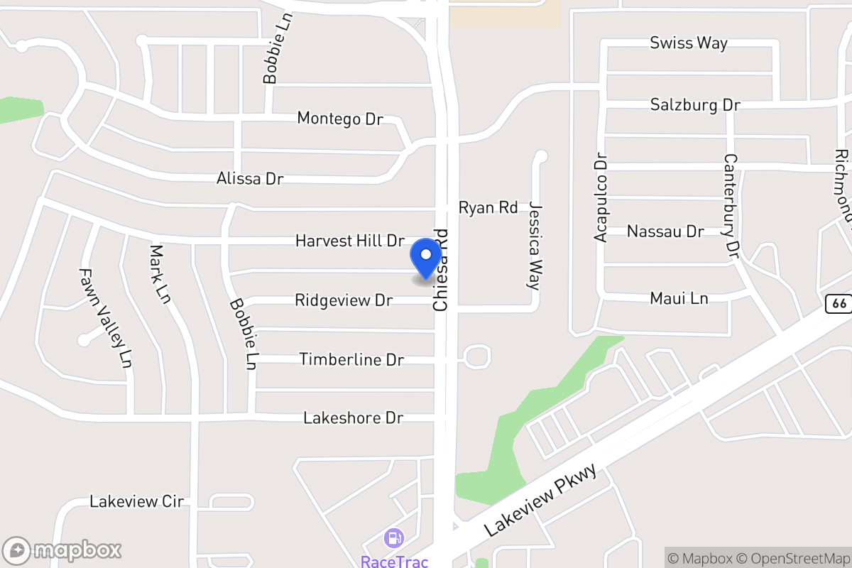 Map of 7313 Ridgeview Dr