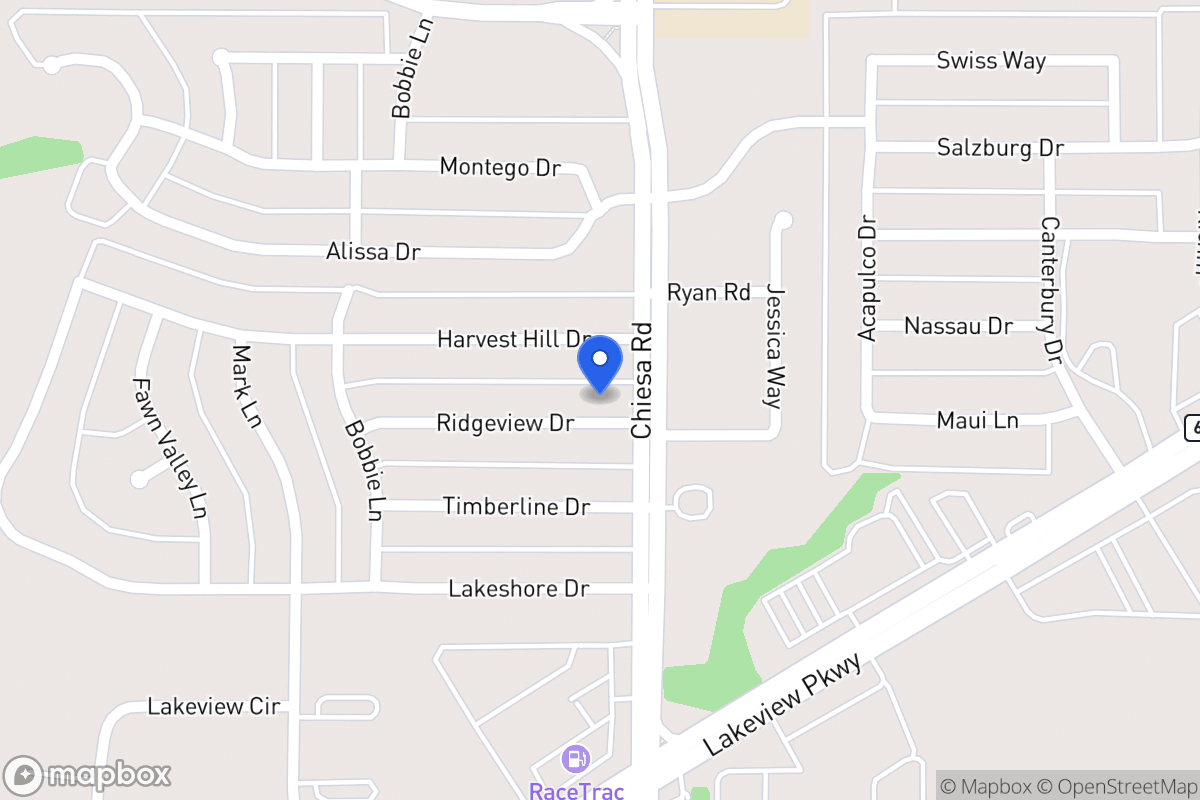 Map of 7309 Ridgeview Dr