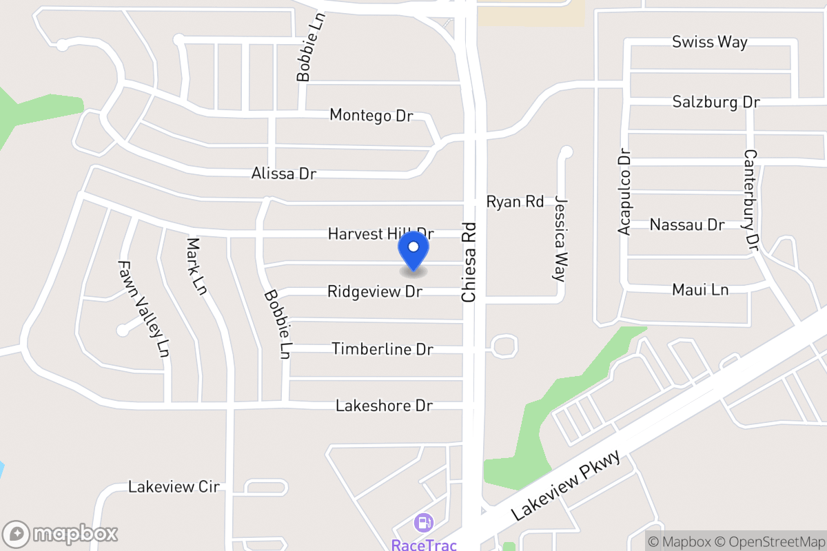Map of 7301 Ridgeview Dr