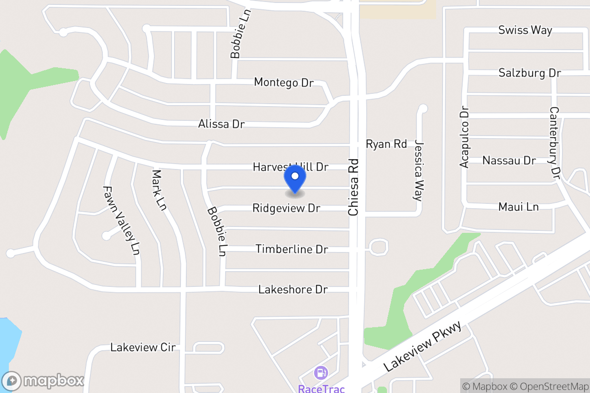 Map of 7213 Ridgeview Dr
