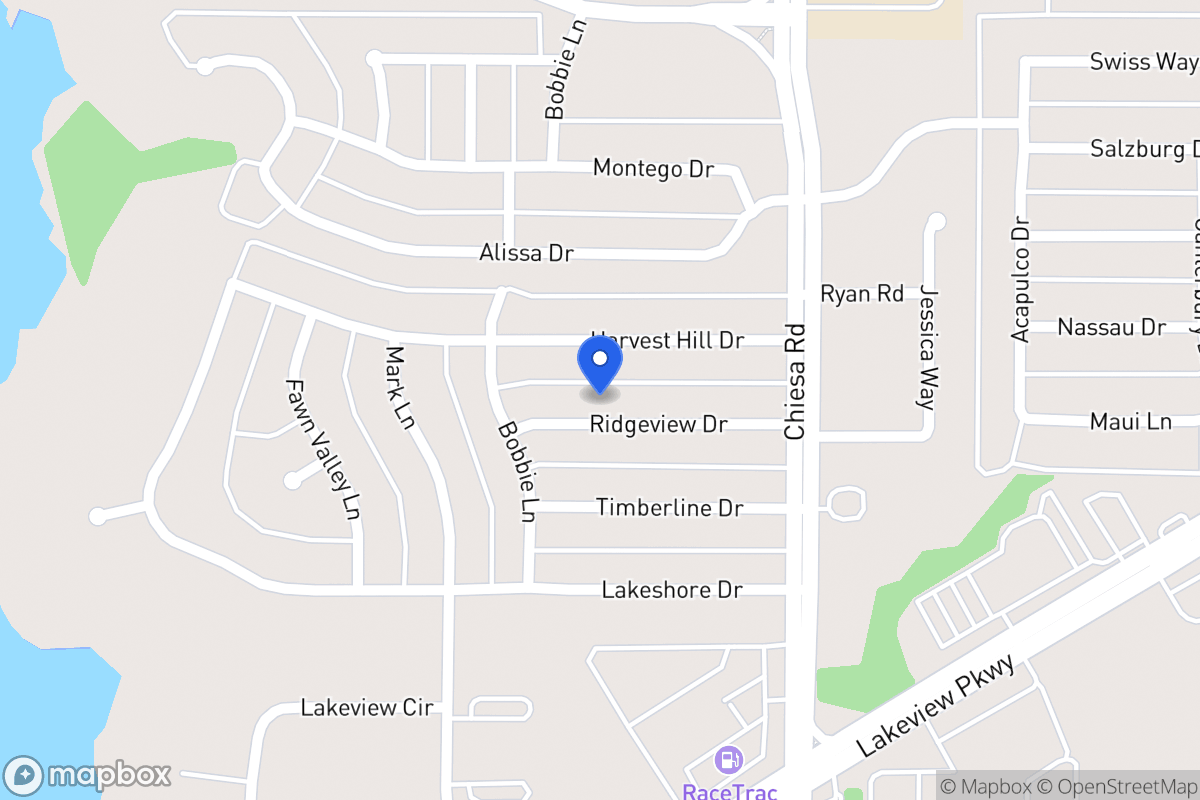 Map of 7117 Ridgeview Dr