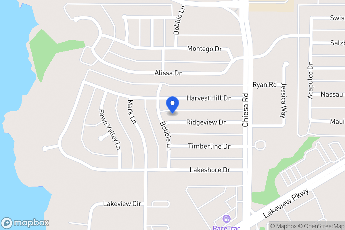 Map of 7105 Ridgeview Dr