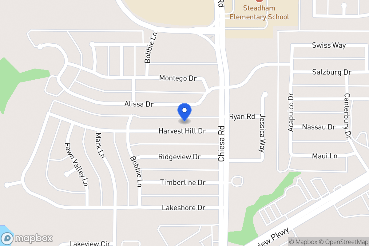 Map of 7213 Harvest Hill Dr