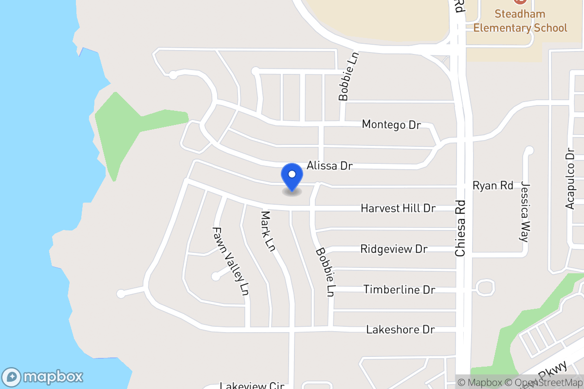 Map of 7005 Harvest Hill Dr