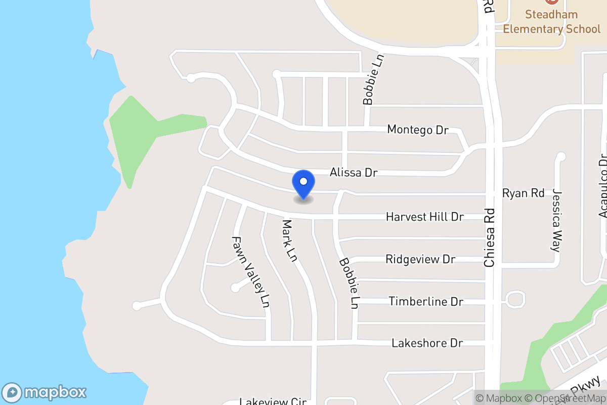 Map of 7001 Harvest Hill Dr