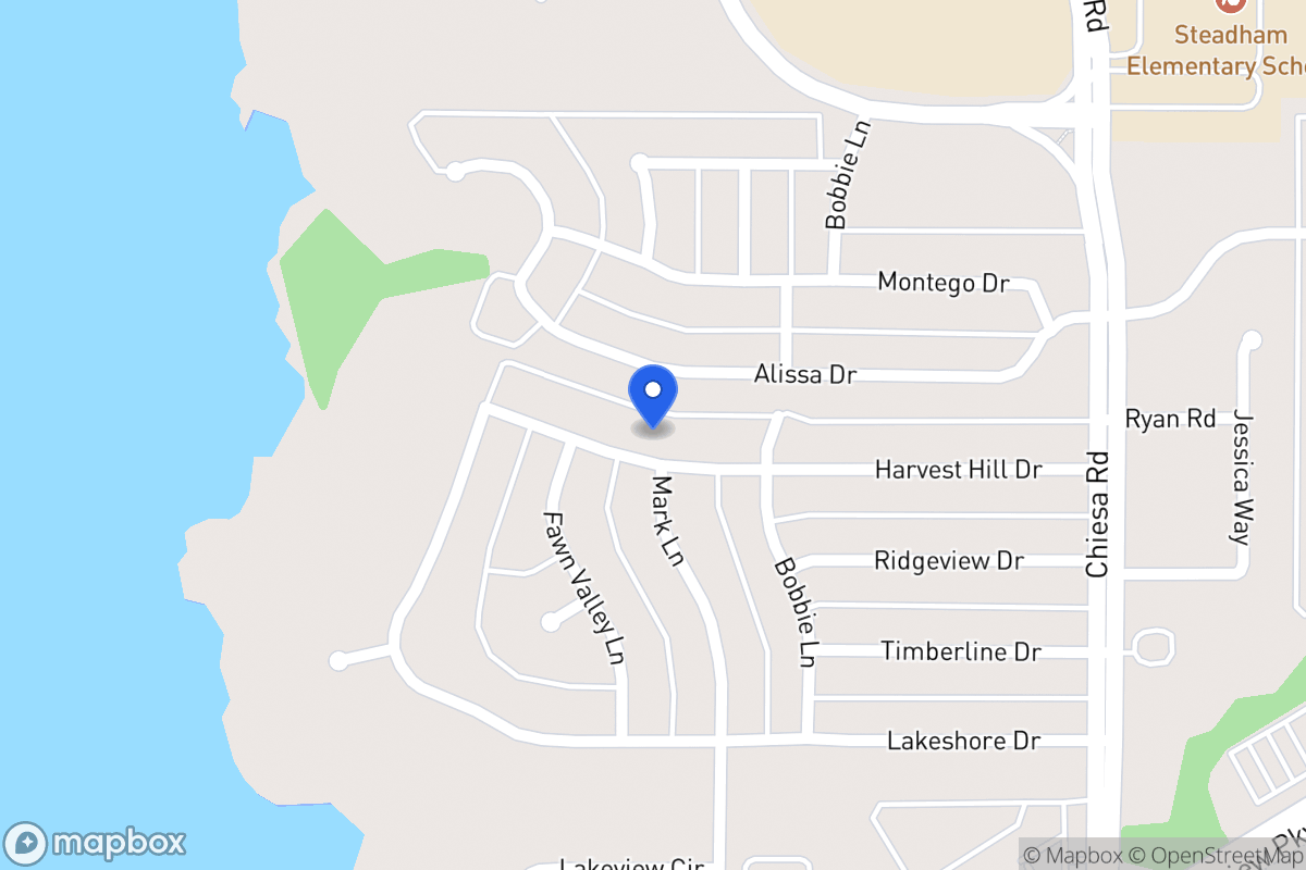 Map of 6905 Harvest Hill Dr