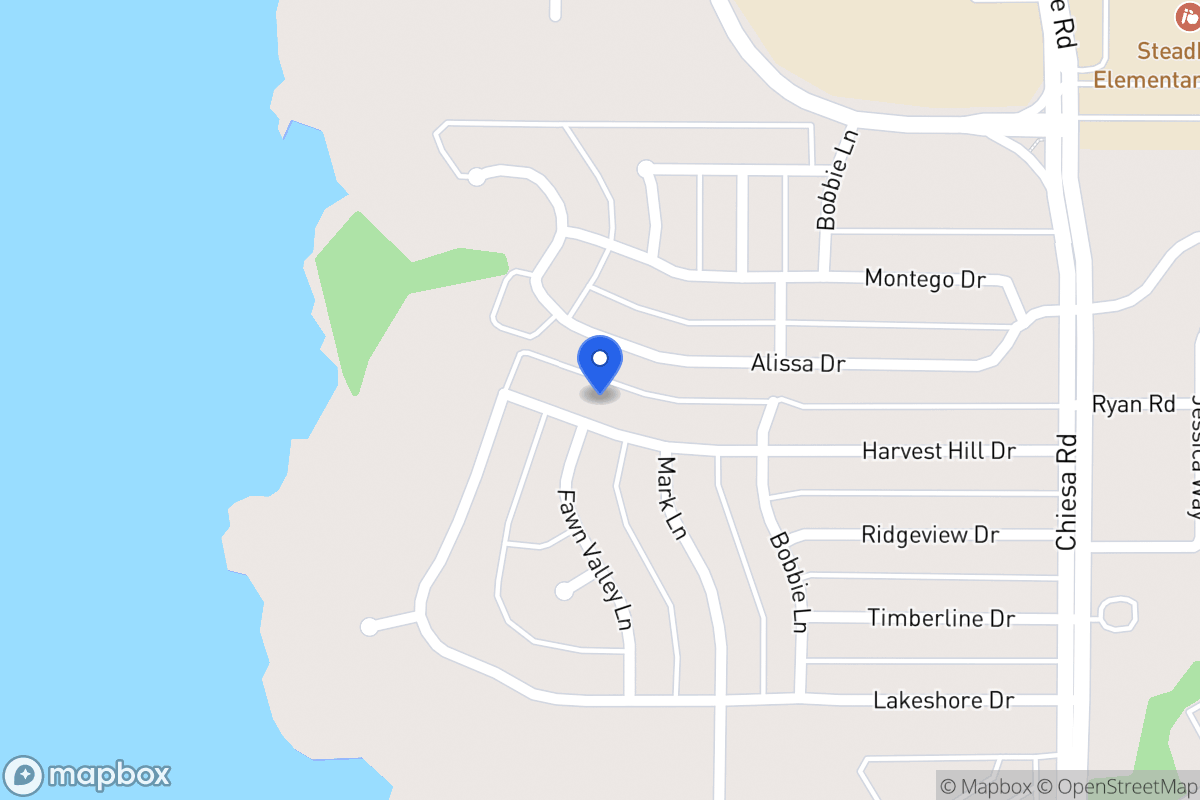 Map of 6805 Harvest Hill Dr