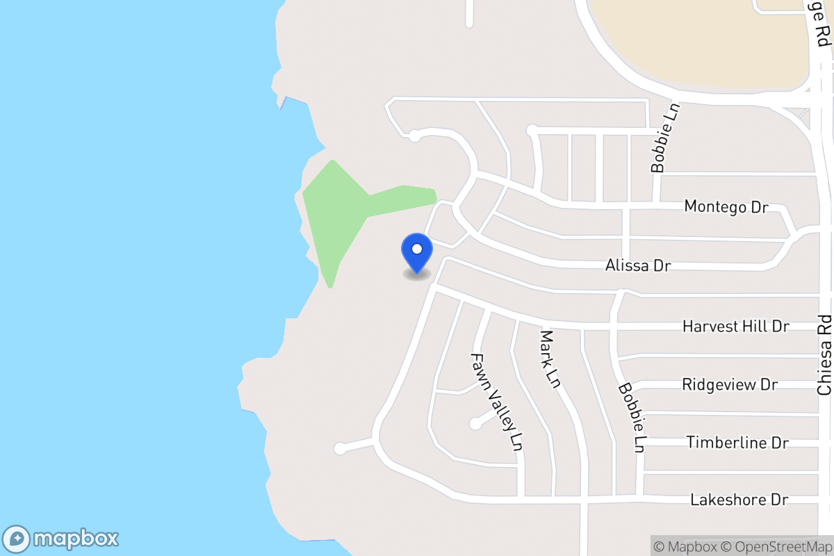 Map of 6105 Lakeshore Dr