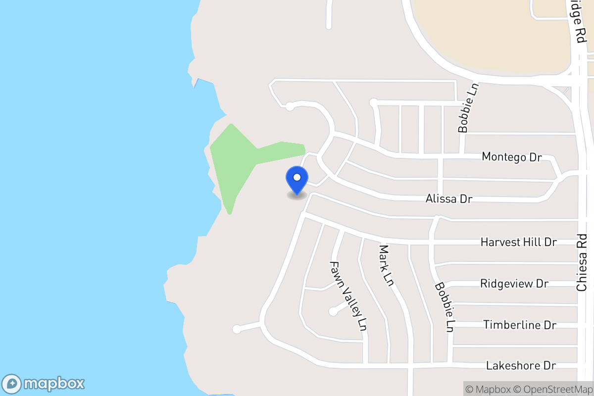 Map of 6109 Lakeshore Dr