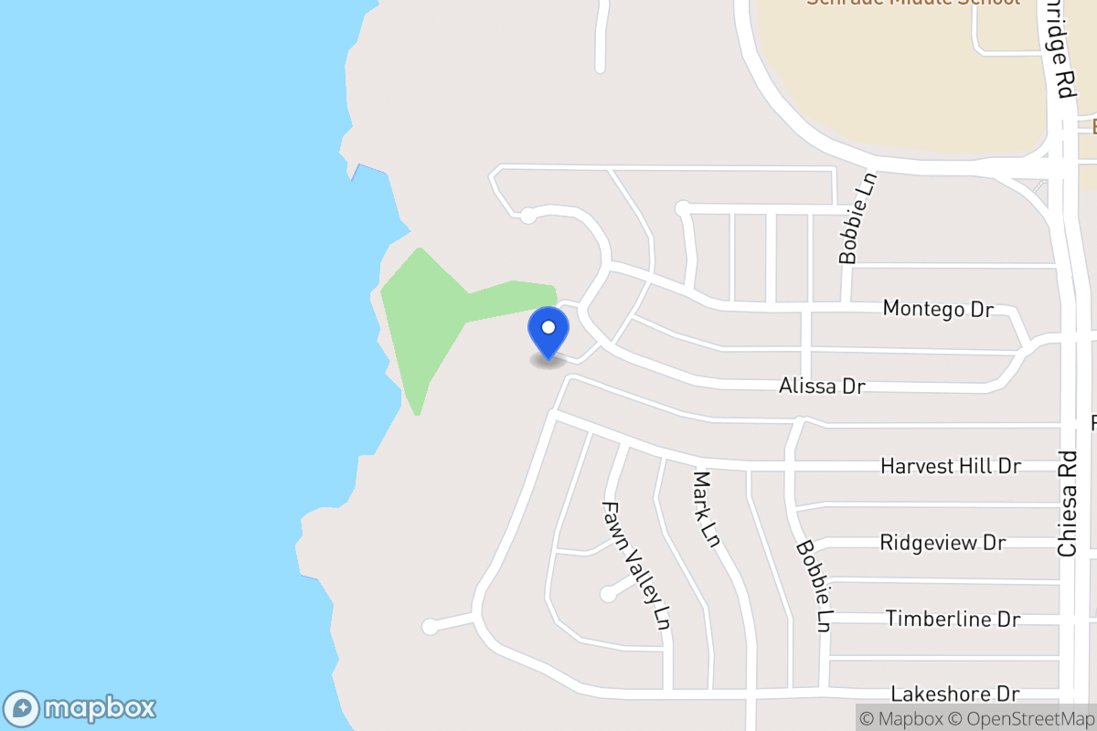 Map of 6113 Lakeshore Dr