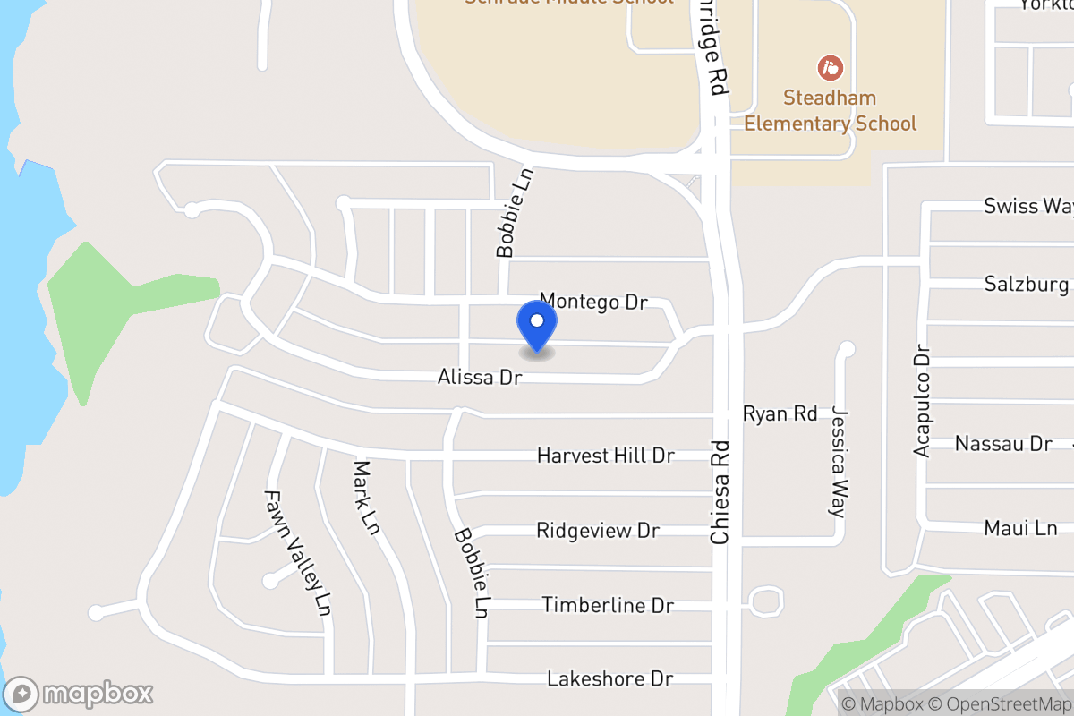 Map of 7117 Alissa Dr