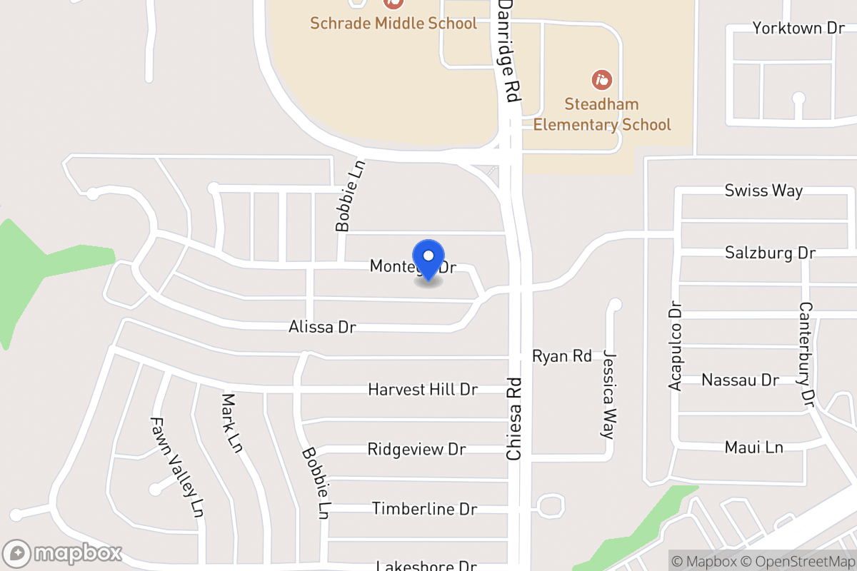 Map of 7214 Montego Dr