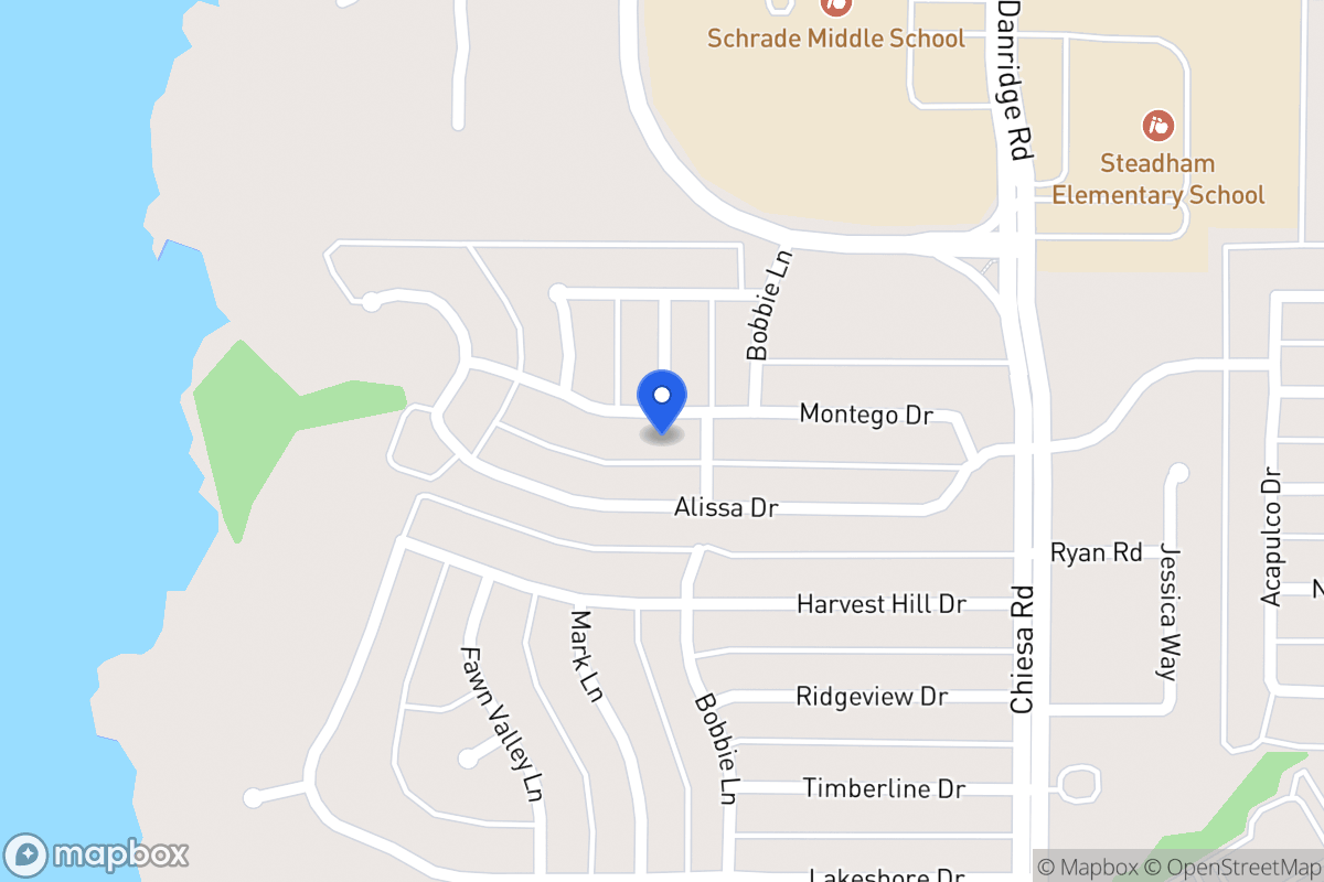 Map of 7010 Montego Dr