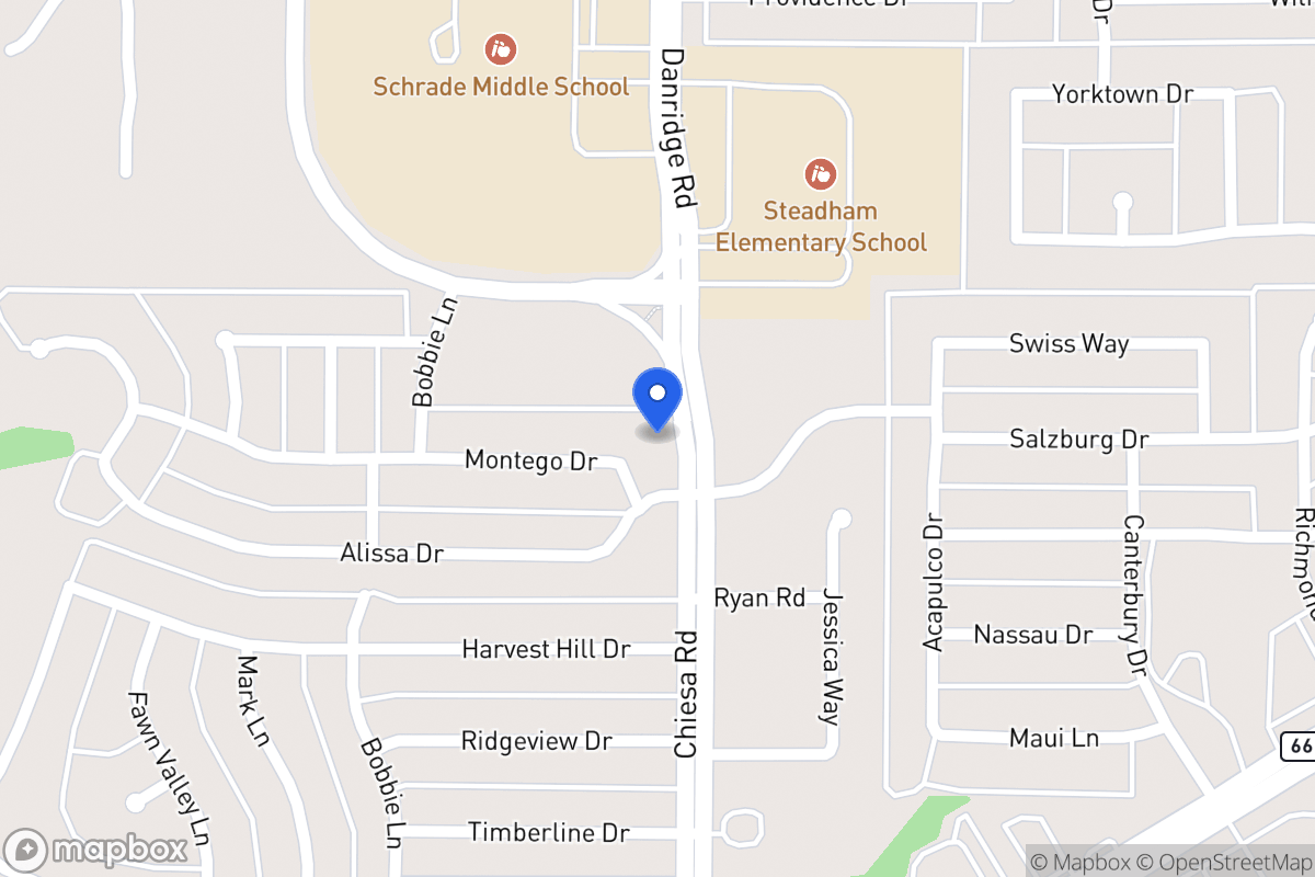 Map of 7309 Montego Dr