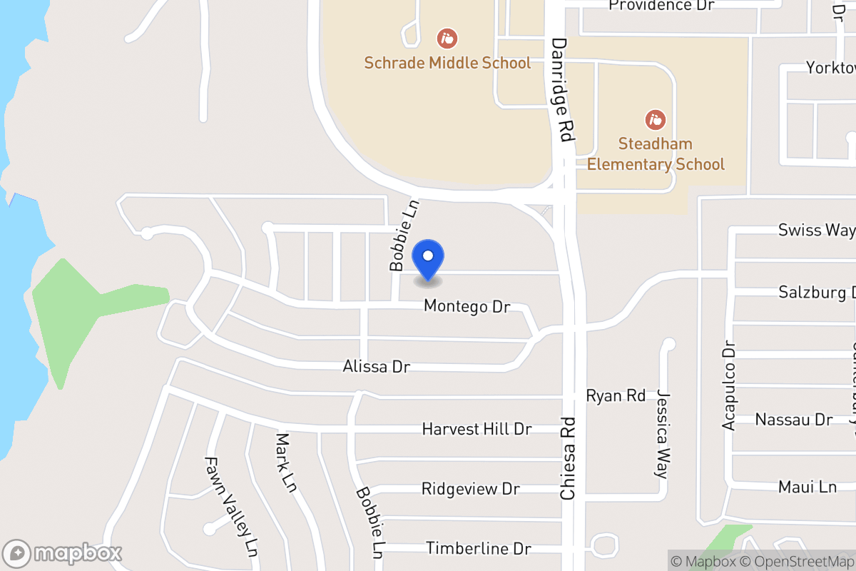 Map of 7117 Montego Dr