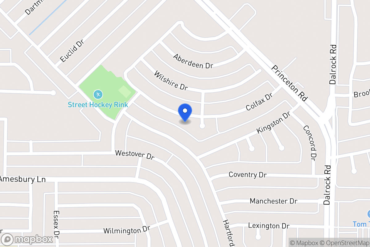 Map of 7322 Colfax Dr