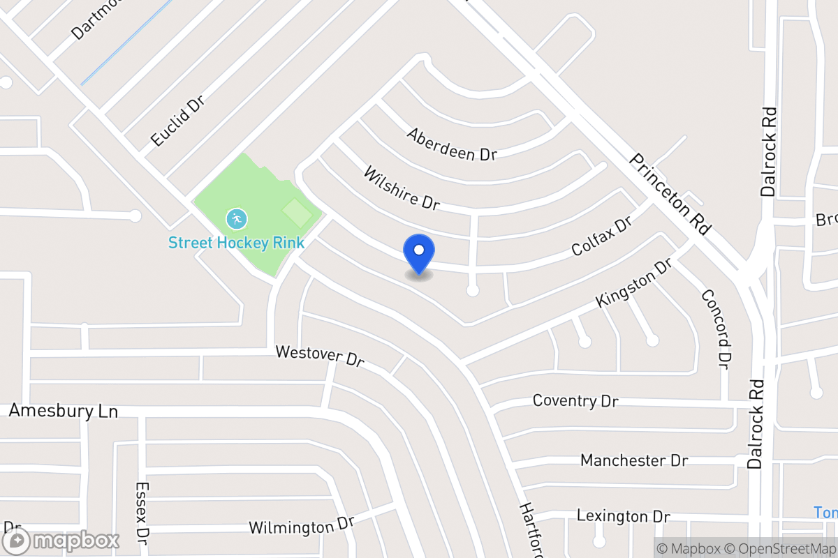 Map of 7318 Colfax Dr