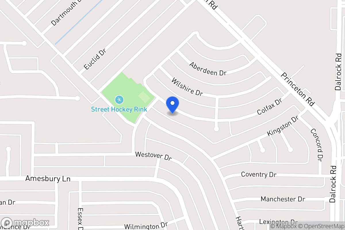 Map of 7302 Colfax Dr