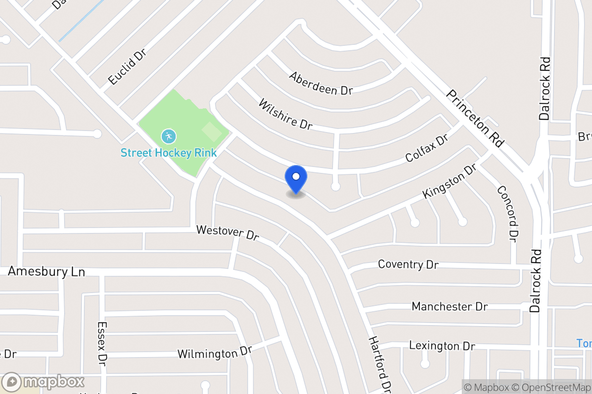 Map of 8213 Hartford Dr