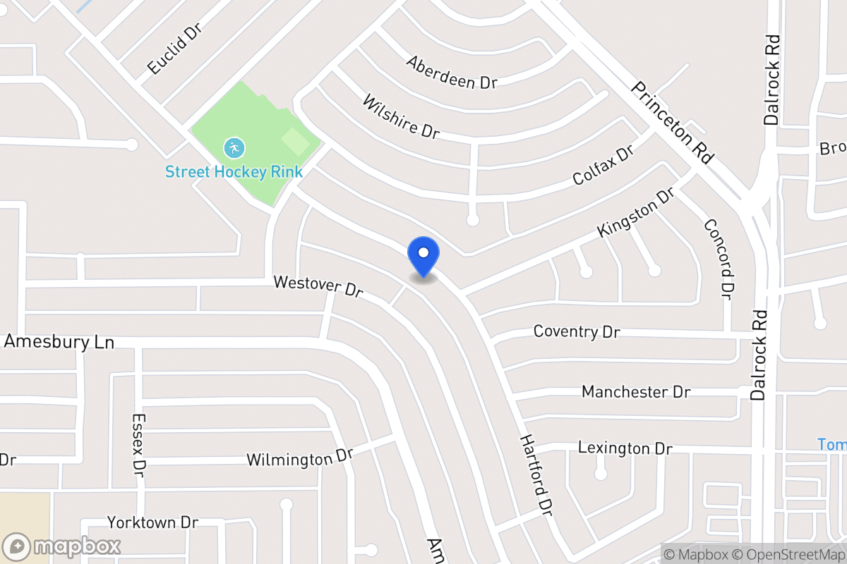 Map of 8306 Hartford Dr