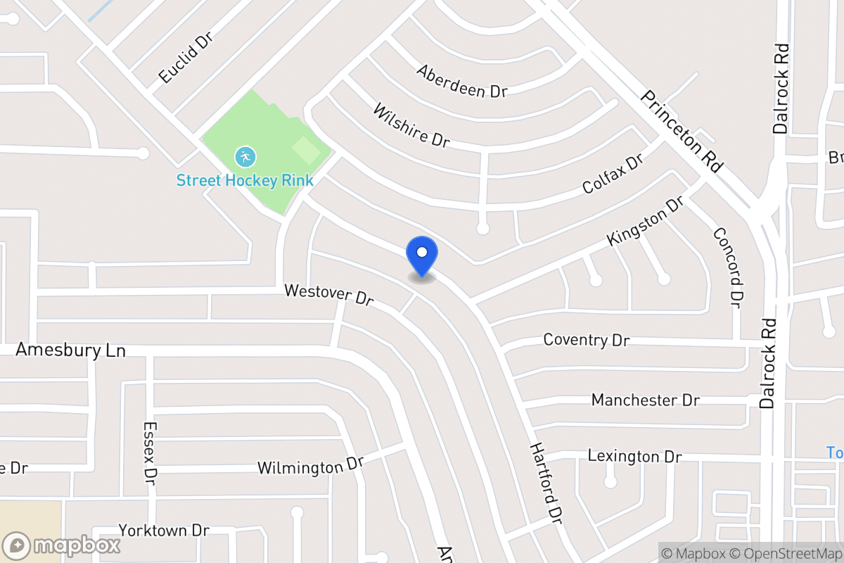 Map of 8302 Hartford Dr