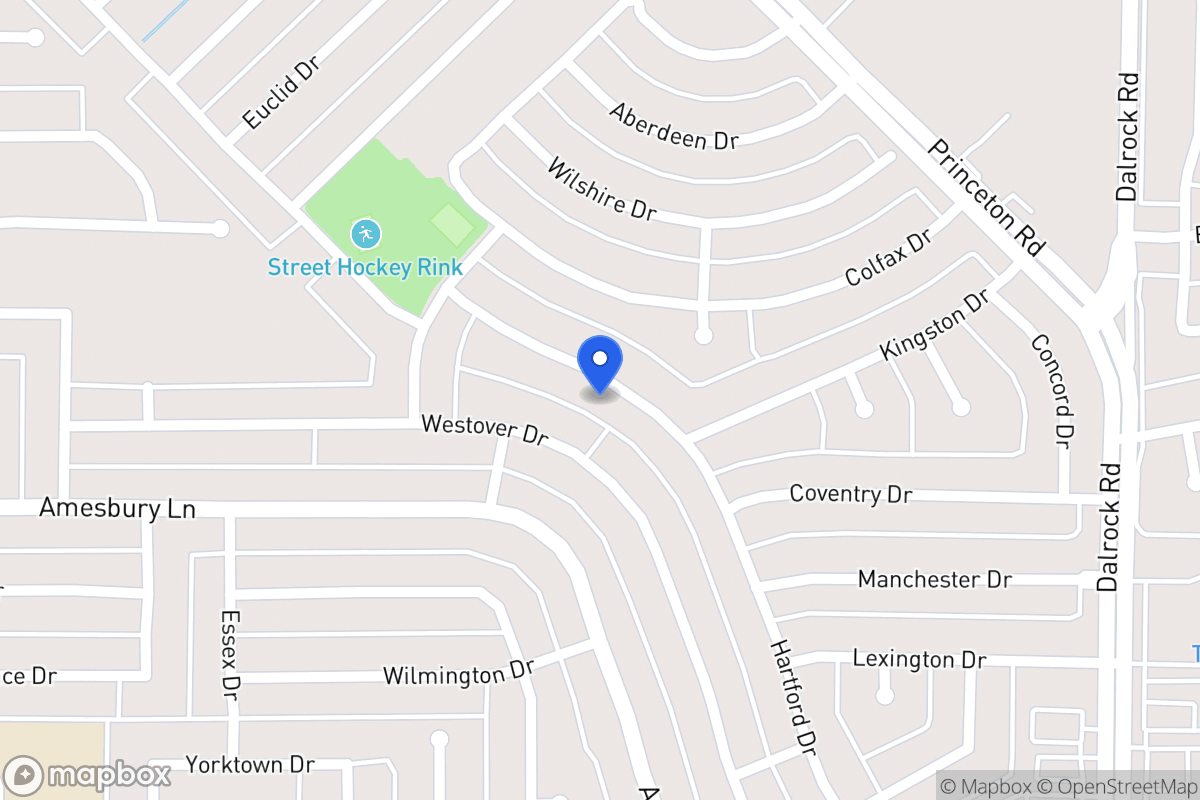 Map of 8218 Hartford Dr