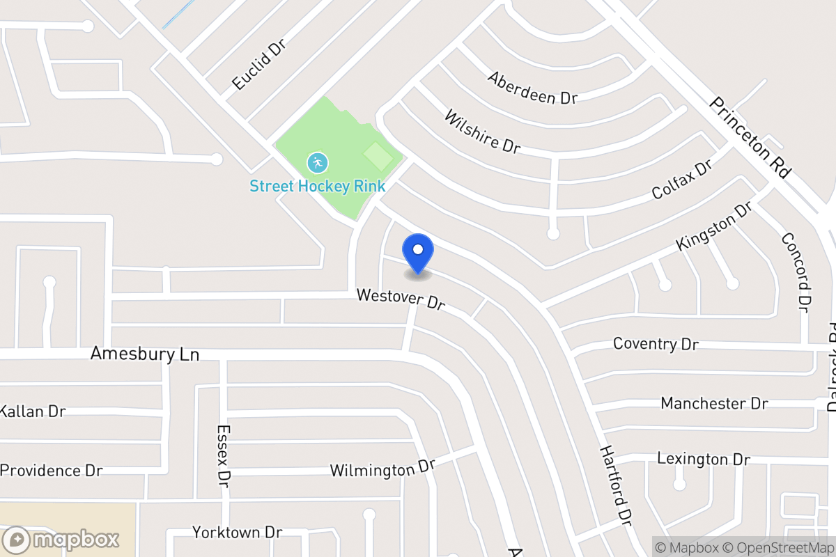 Map of 7002 Westover Dr