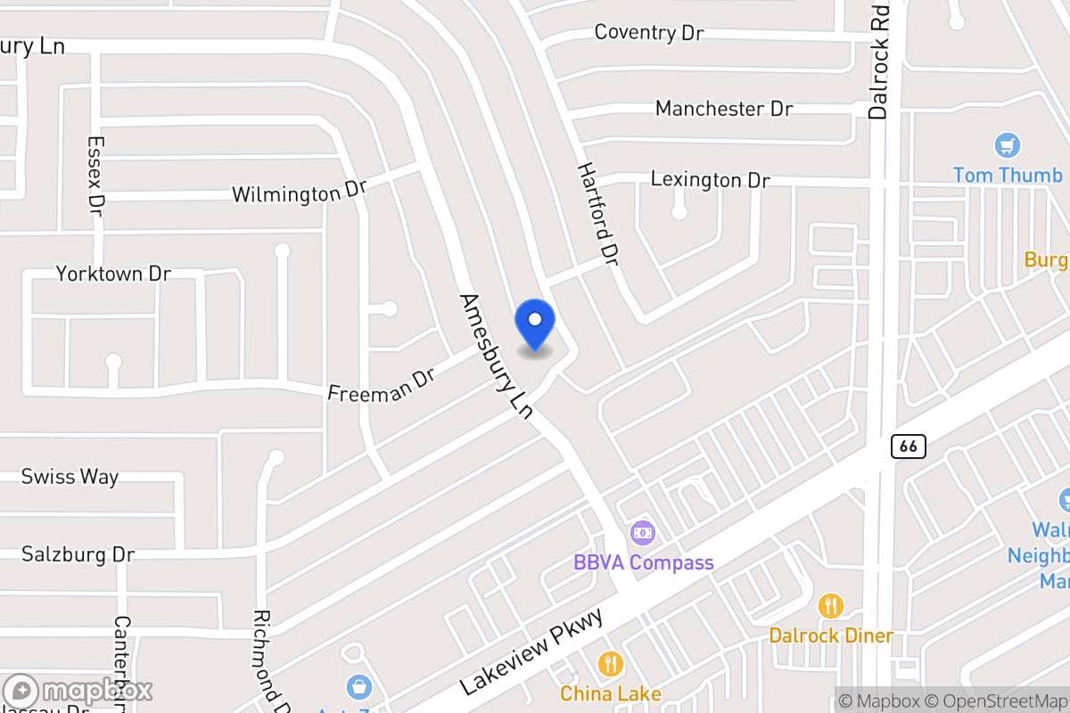 Map of 6408 Amesbury Ln