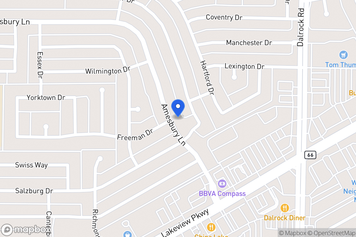 Map of 6406 Amesbury Ln
