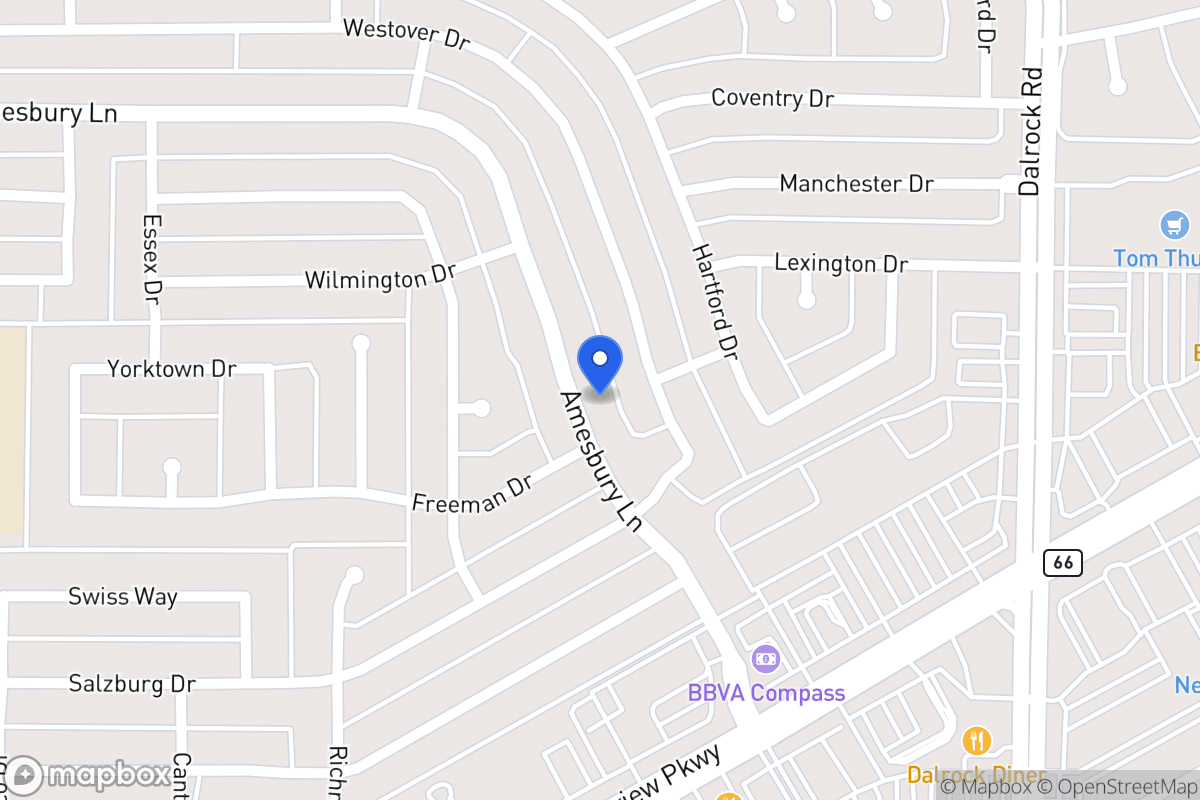 Map of 6414 Amesbury Ln