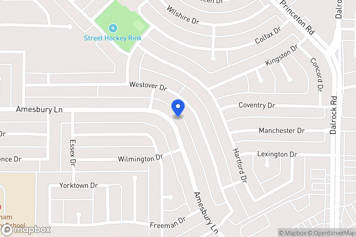 Map of 6802 Amesbury Ln