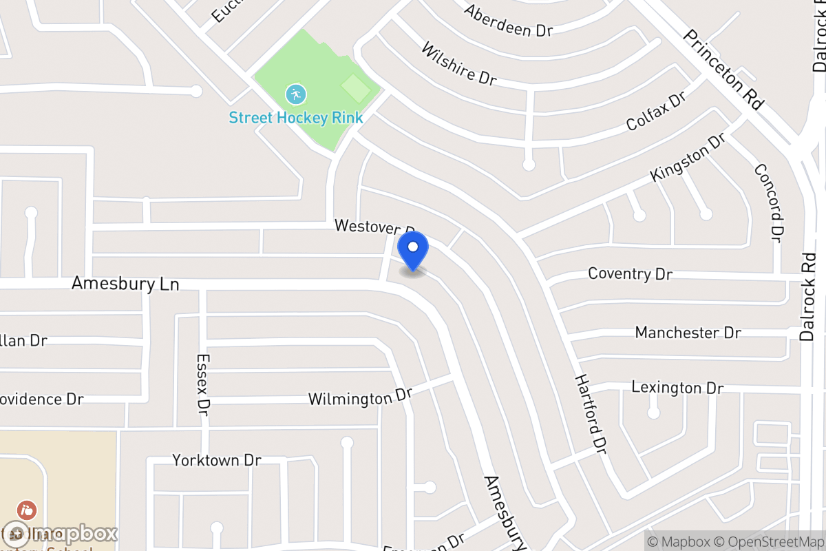 Map of 6814 Amesbury Ln