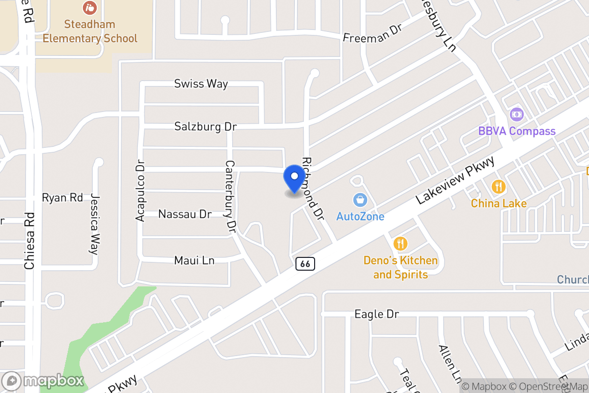 Map of 6201 Richmond Dr