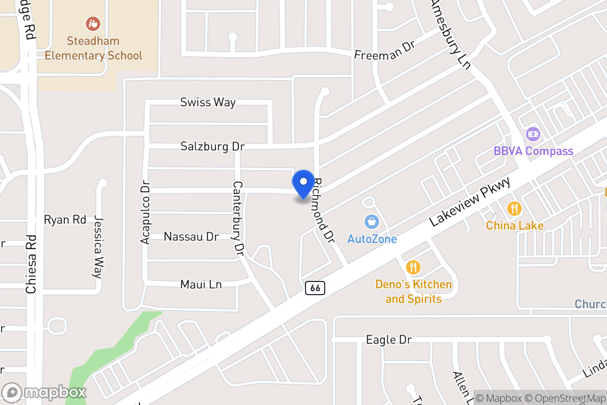 Map of 6205 Richmond Dr