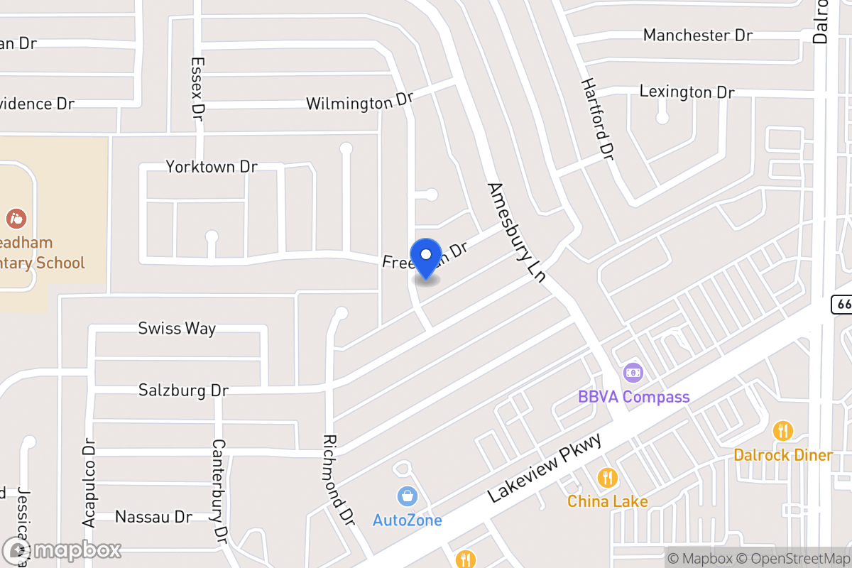 Map of 8102 Freeman Dr