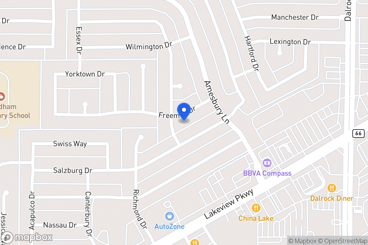 Map of 8106 Freeman Dr