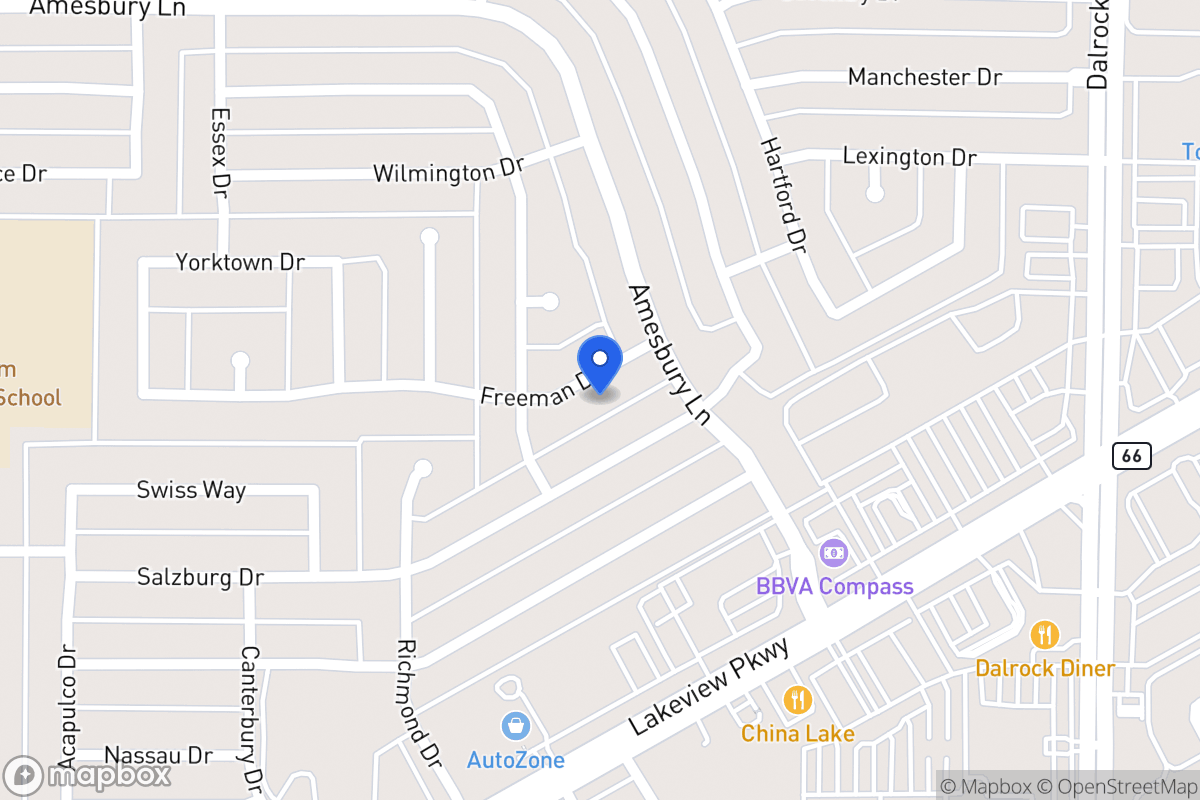 Map of 8114 Freeman Dr