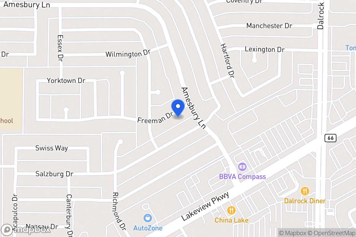Map of 8202 Freeman Dr