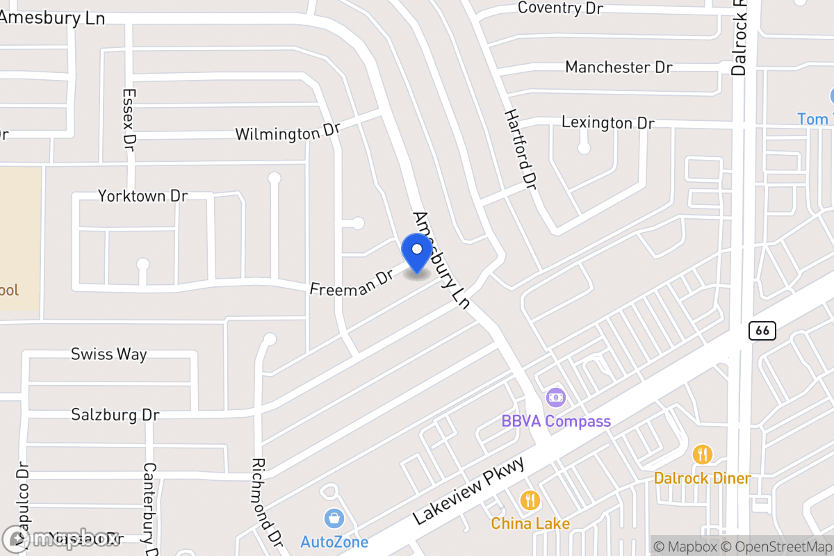 Map of 8206 Freeman Dr
