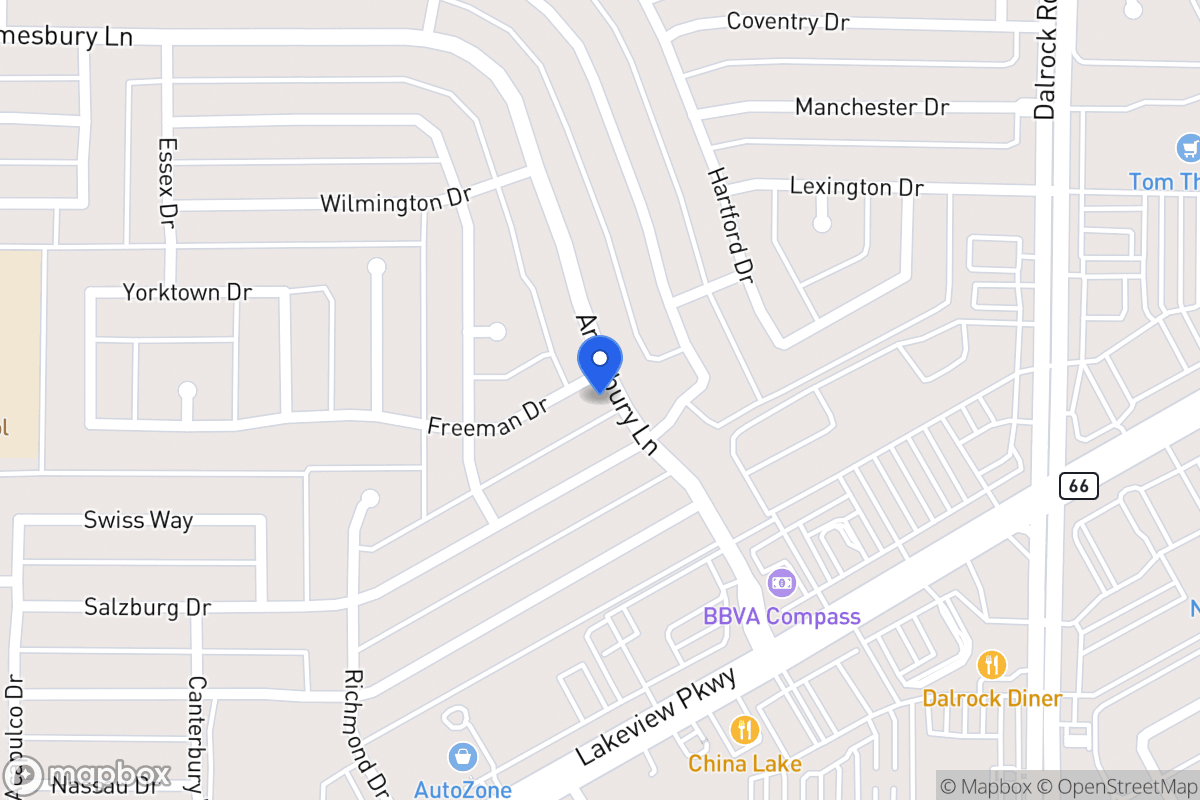 Map of 8210 Freeman Dr