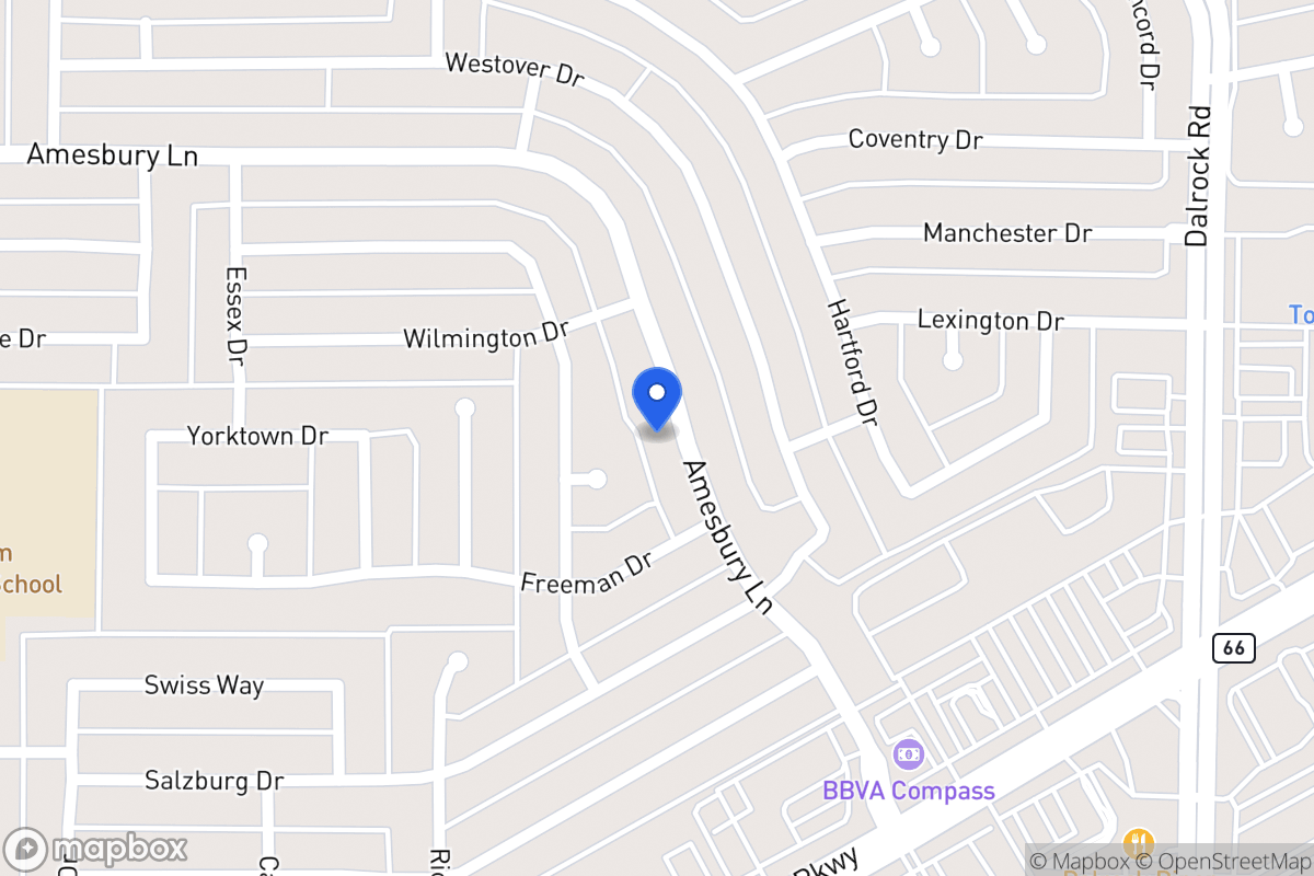 Map of 6505 Amesbury Ln