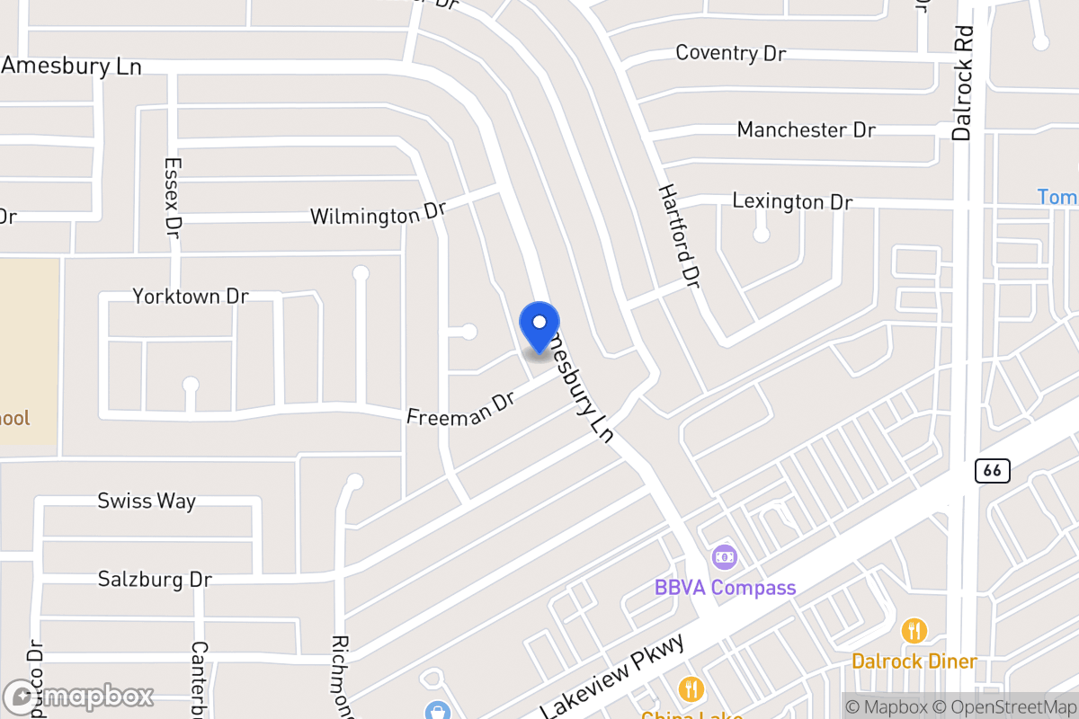 Map of 6409 Amesbury Ln